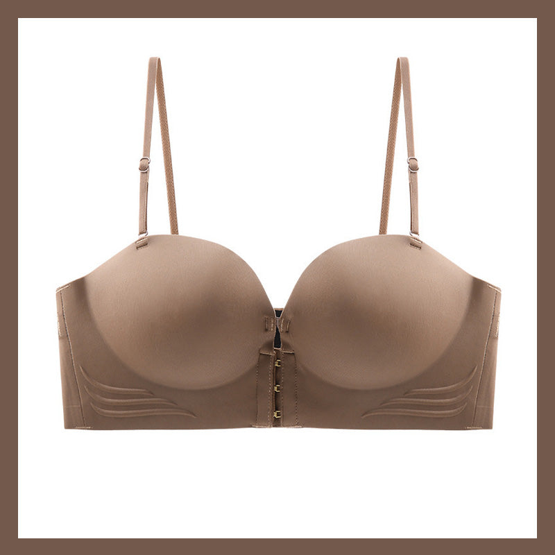 Women's Non-Slip Front Closure Strapless Bra