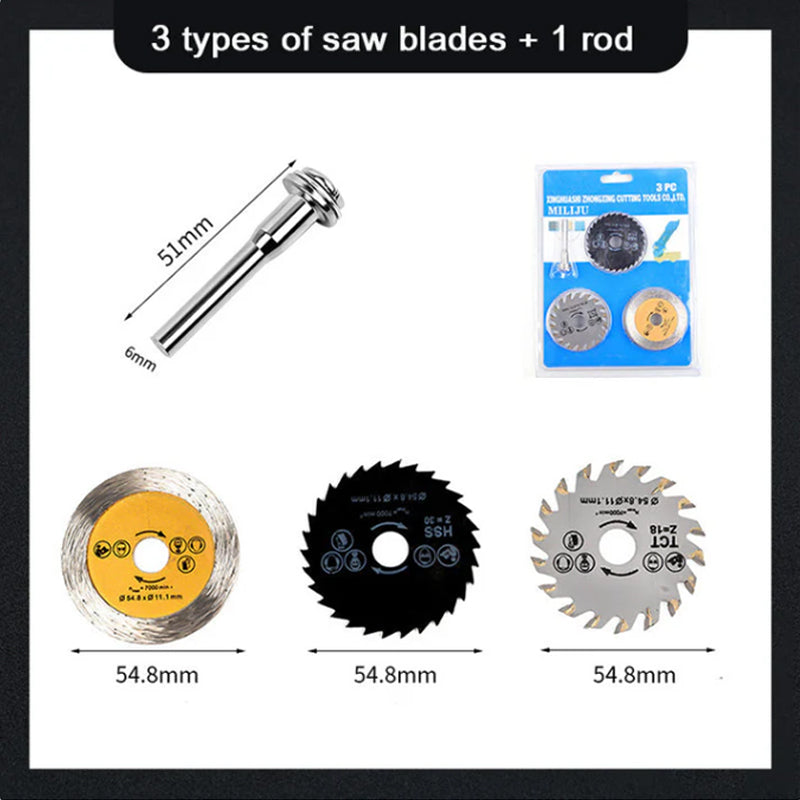 ⚙️Litet saw blade set with 3🔪⚡️