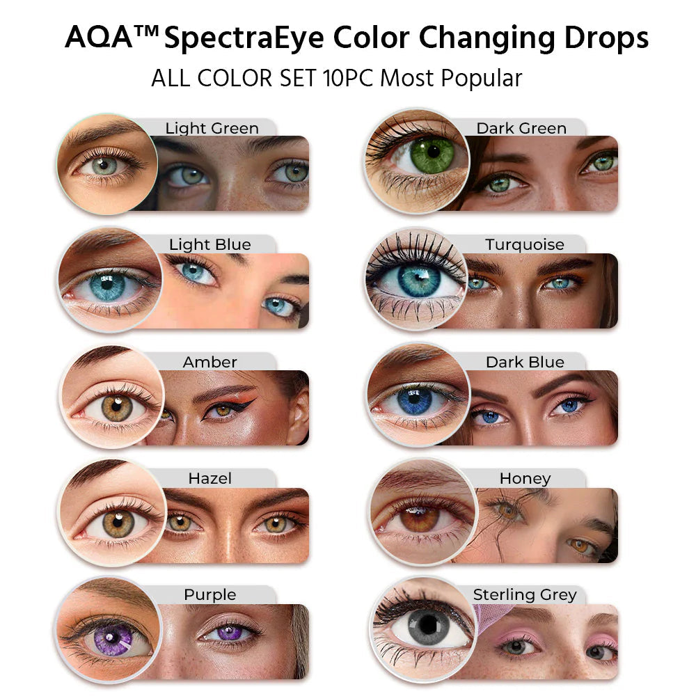 Contact lens care Coloured eye drops