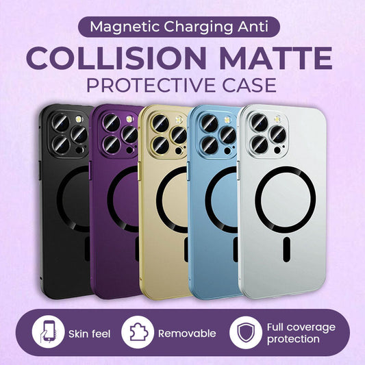 Magnetic Metal Snap-On Case For iPhone