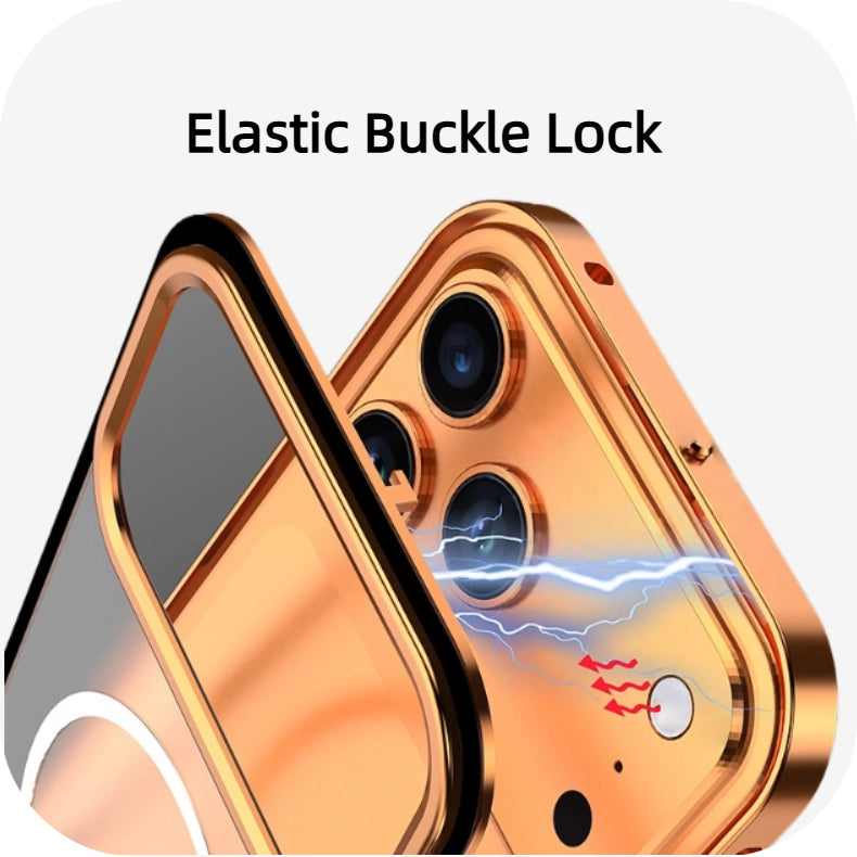 Frosted Magnetic Phone Case With Metal Frame