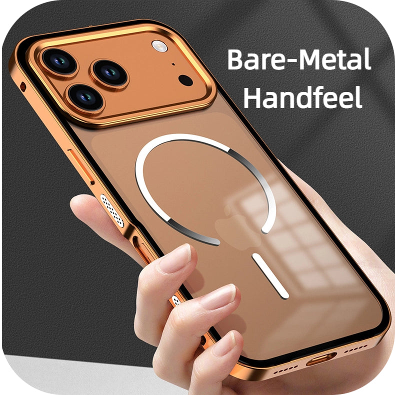 Frosted Magnetic Phone Case With Metal Frame