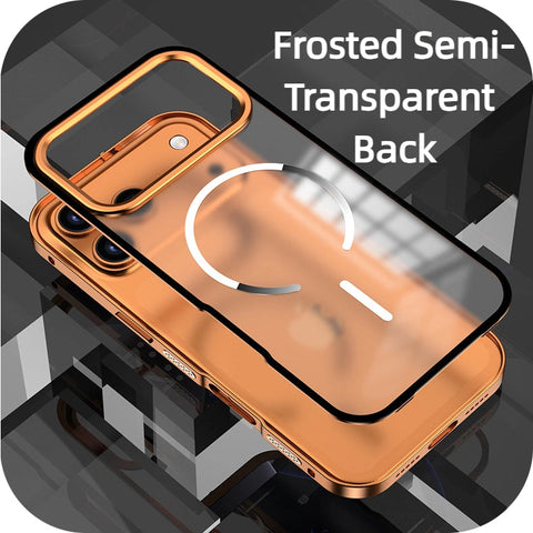 Frosted Magnetic Phone Case With Metal Frame