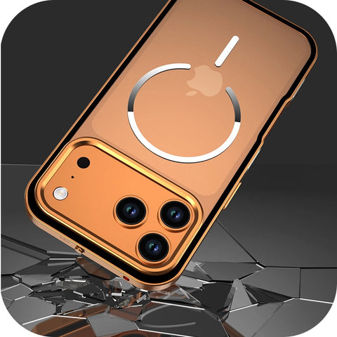 Frosted Magnetic Phone Case With Metal Frame