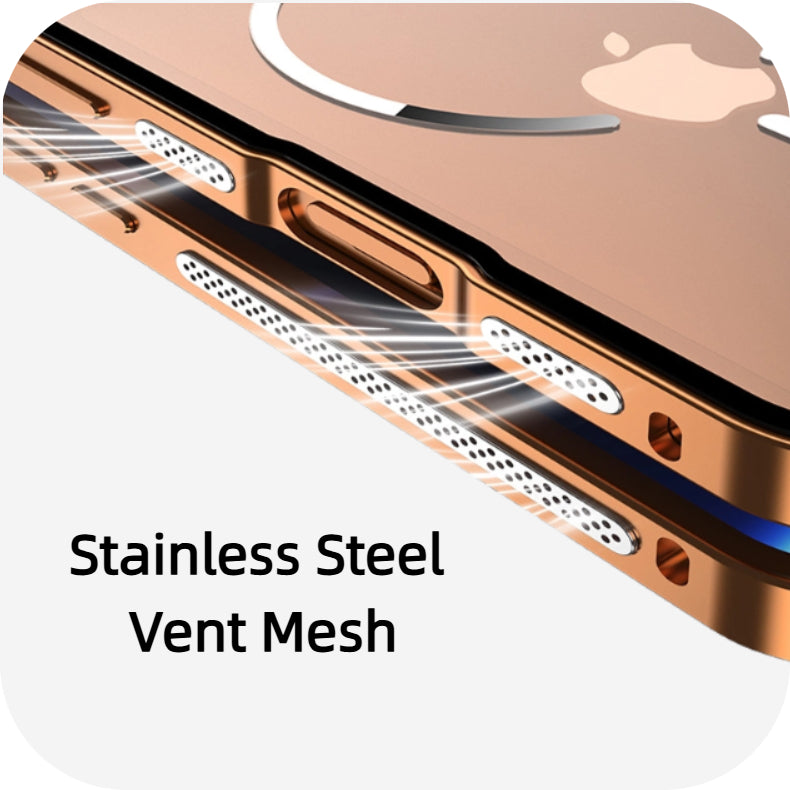 Frosted Magnetic Phone Case With Metal Frame