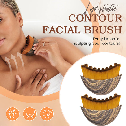 Lymphatic contour brush for the facek