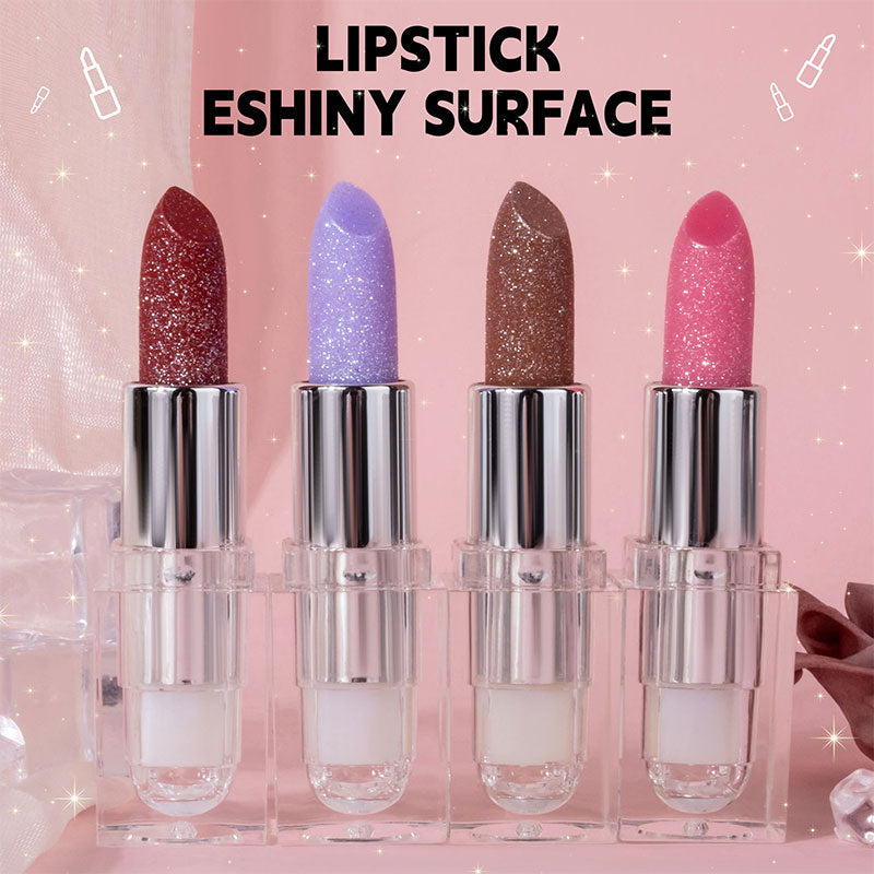 💄Fine Shiny Ice Cube Lipstick | Long-lasting, Moisturising, Anti-Use Lip Gloss (4 Colours)