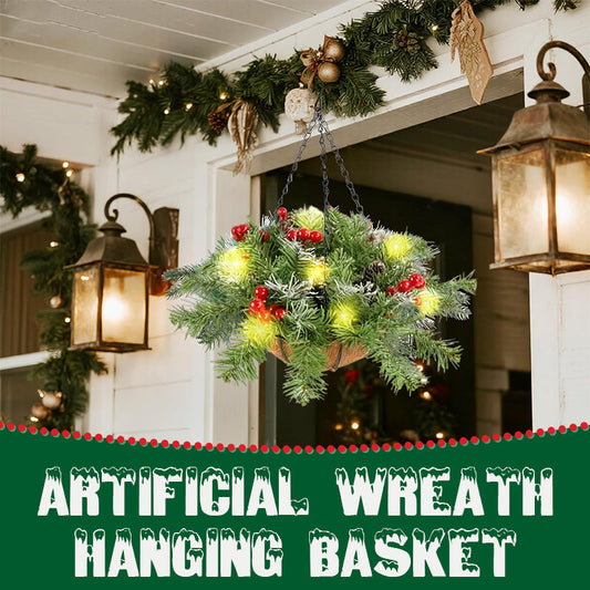 🎄Christmas Special Offer🏆 Artificial Christmas wreath as a hanging basket