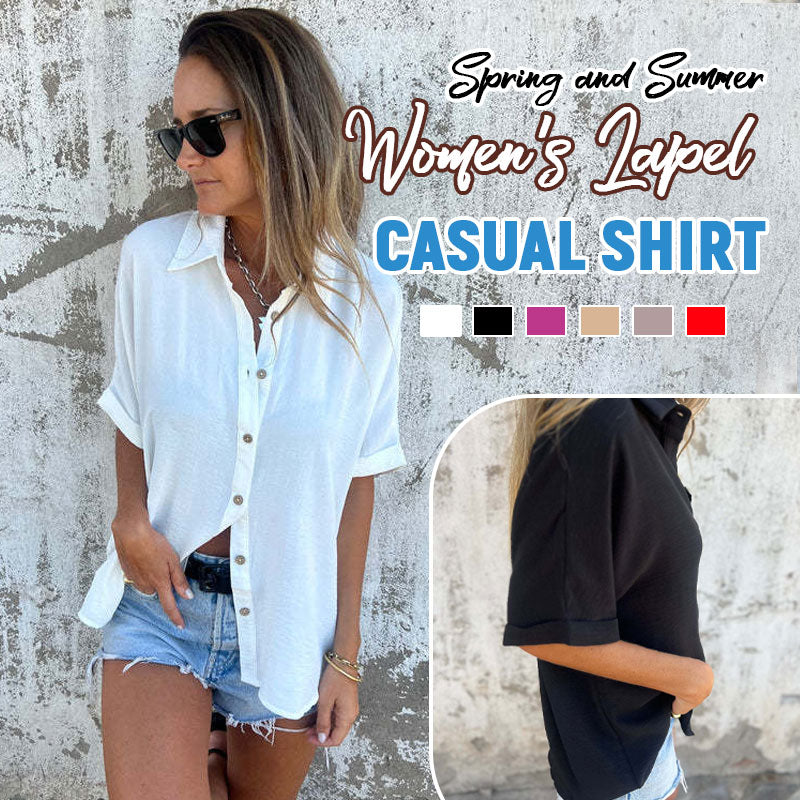 🌸Spring specialities💐 Casual solid color loose shirt