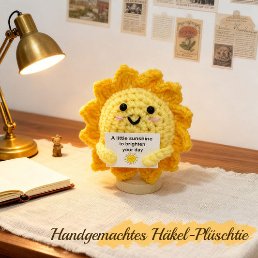 Emotional Support Sun – Handmade Crochet Plush Toy