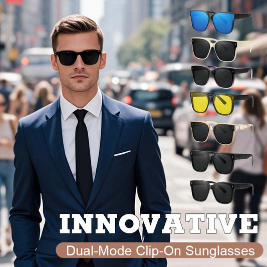 💥 Innovative Dual-Mode Clip-On Sunglasses for Glasses Wearers 💥