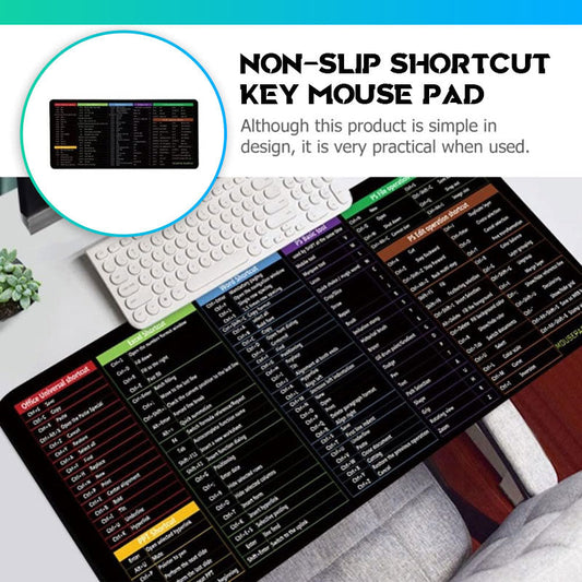 Non-Slip Shortcut Key Mouse Pad