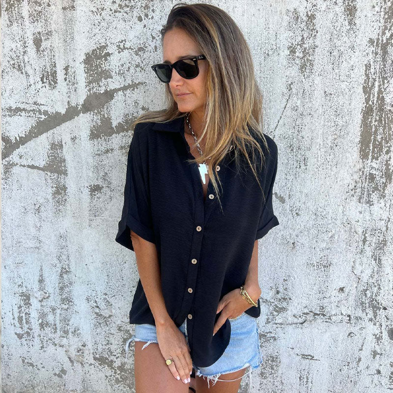 🌸Spring specialities💐 Casual solid color loose shirt