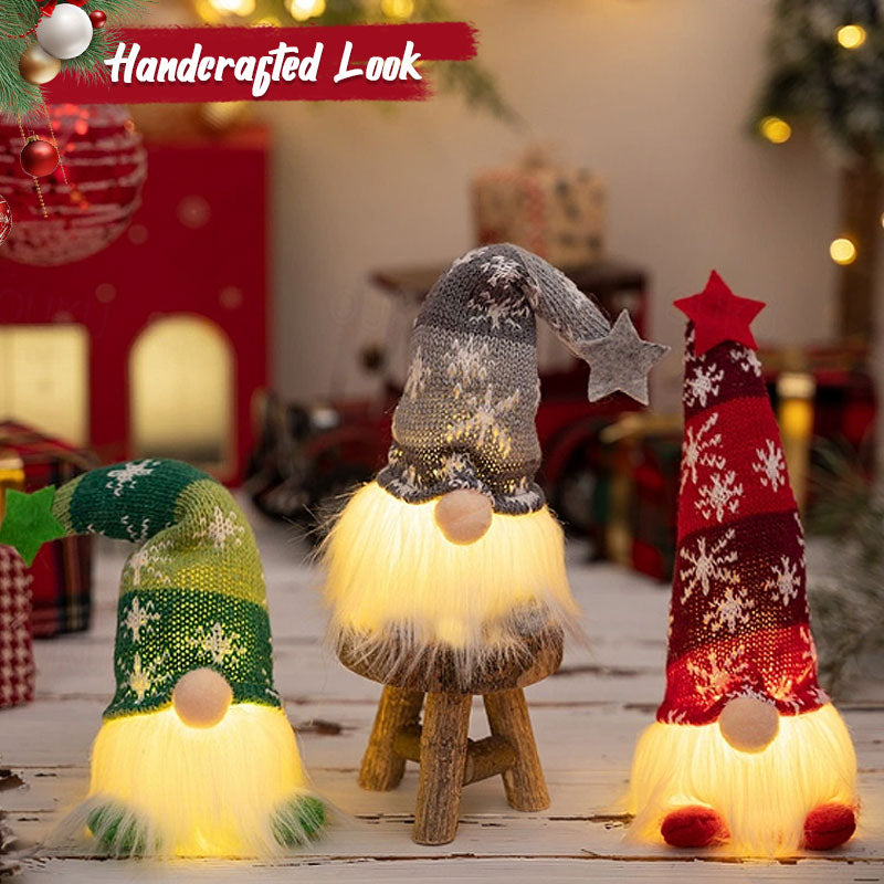 🎄 Christmas Glowing Gnome Figurine – Festive Holiday Light-Up Decoration 🎅✨