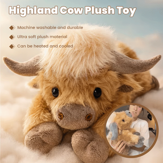 Weighted cow plush toy