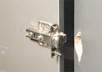 Stainless Steel Cabinet Hinge Repair Kit – Universal Mounting Plates with Screws