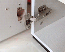 Stainless Steel Cabinet Hinge Repair Kit – Universal Mounting Plates with Screws