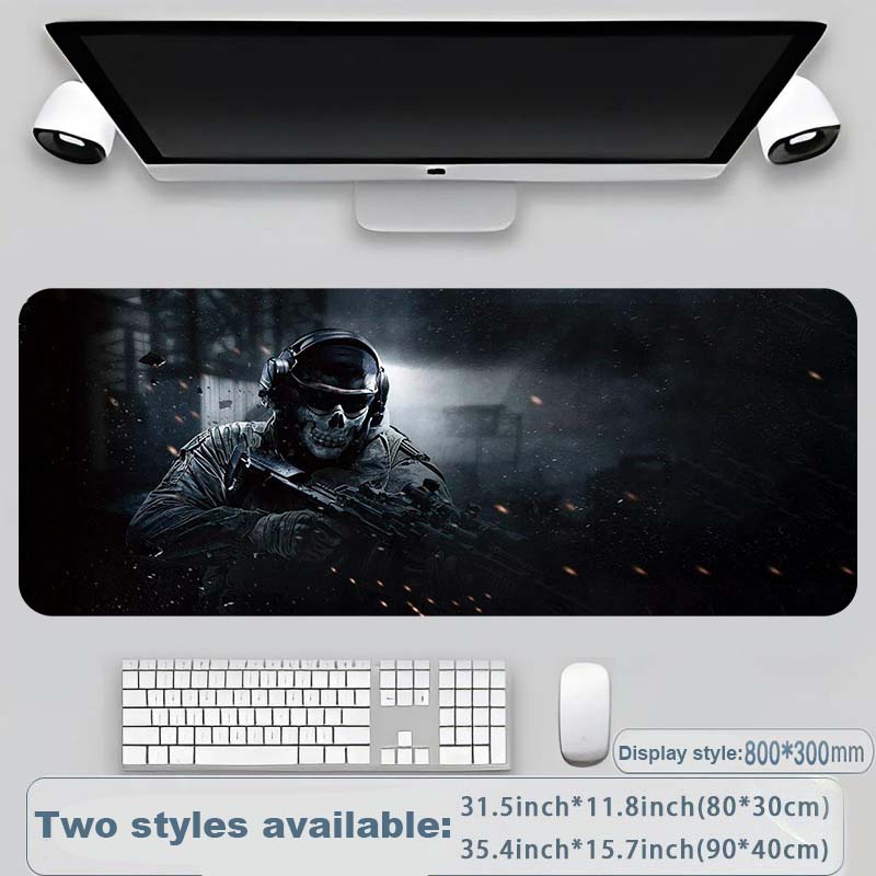 Cool Military Weapon Build Weapon Parts Display Large Gaming Mouse Pad, Stylish Desk Protector with Non-Slip Rubber, Multi-Size for Laptop & Desktop Use