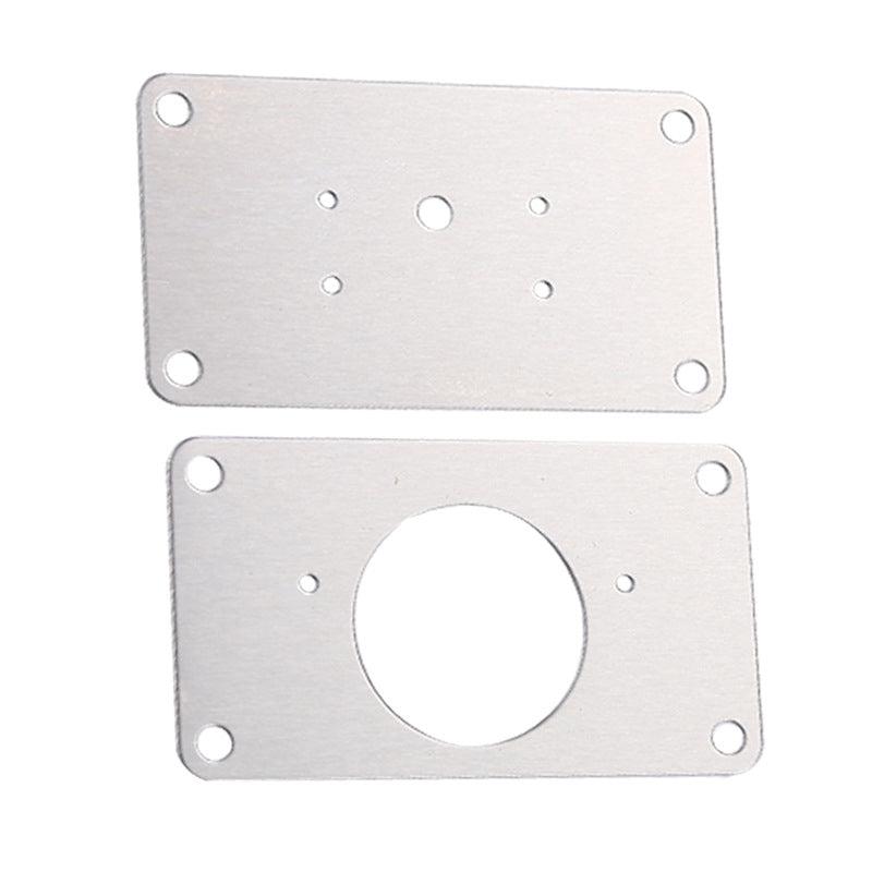 Stainless Steel Cabinet Hinge Repair Kit – Universal Mounting Plates with Screws