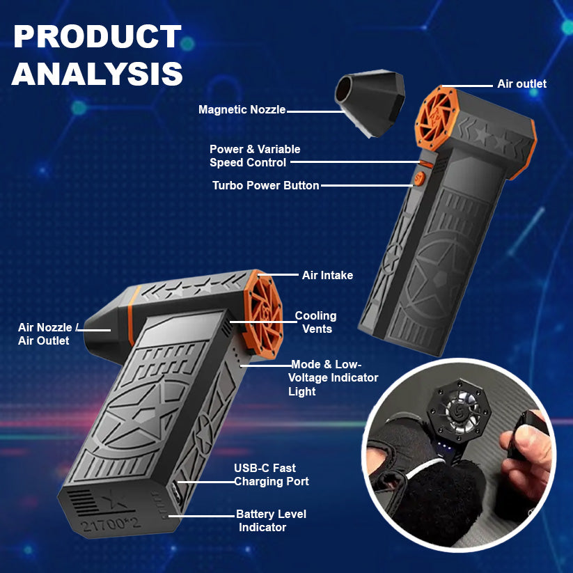 🔥Last Day Sale！50% OFF!🔥2025 Upgrade TAILEDEN 5000W Thermal Snow Blower