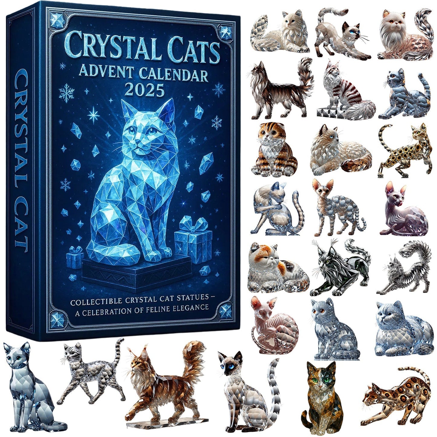 🌲Christmas Gift -- Crystal Cats Advent Calendar 2025