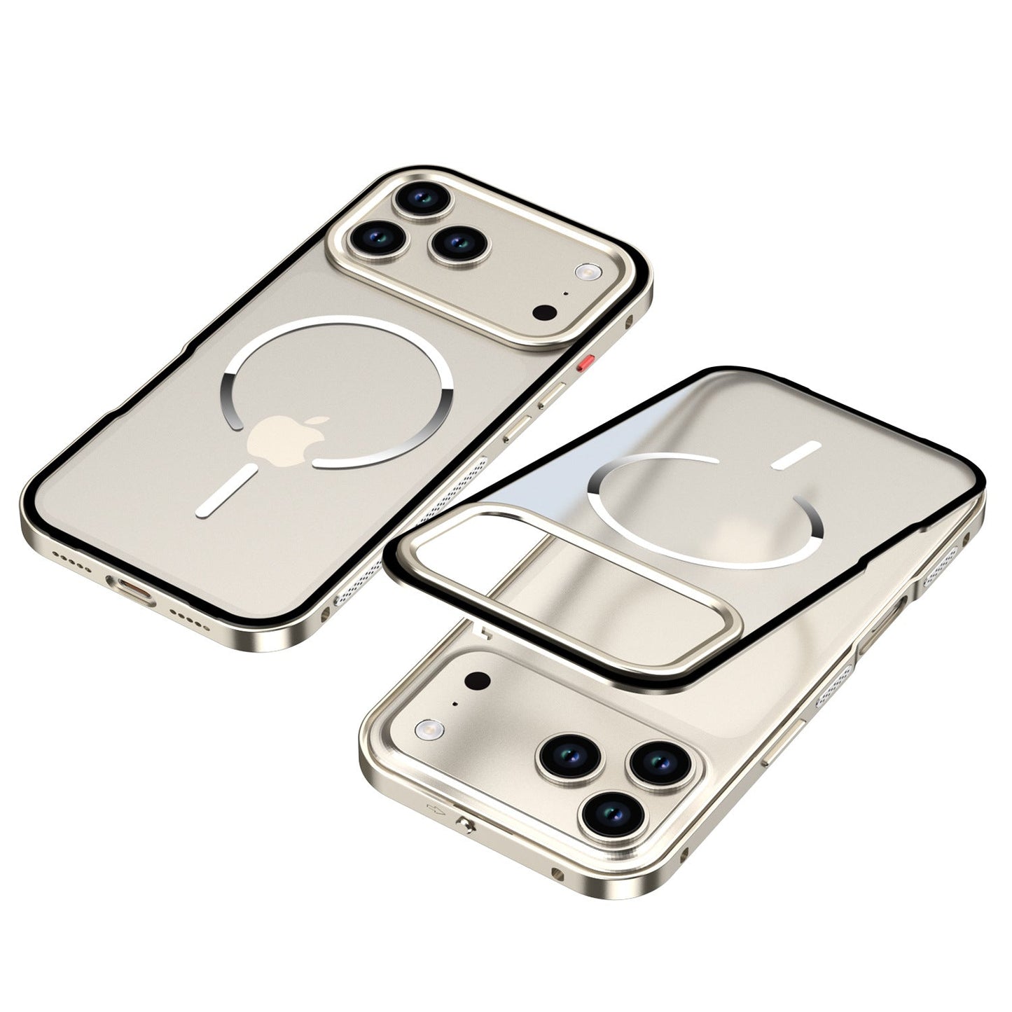 Frosted Magnetic Phone Case With Metal Frame