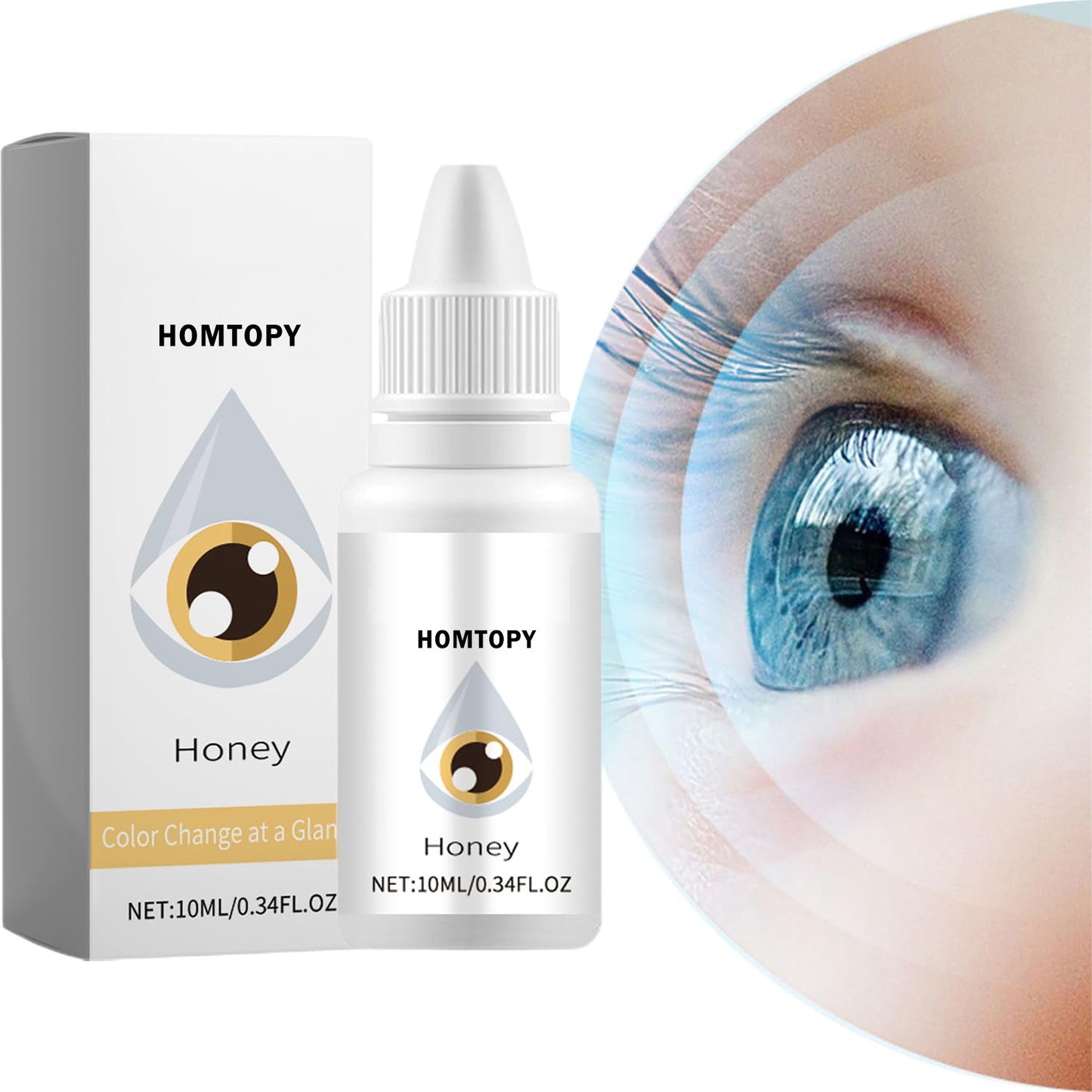 Contact lens care Coloured eye drops