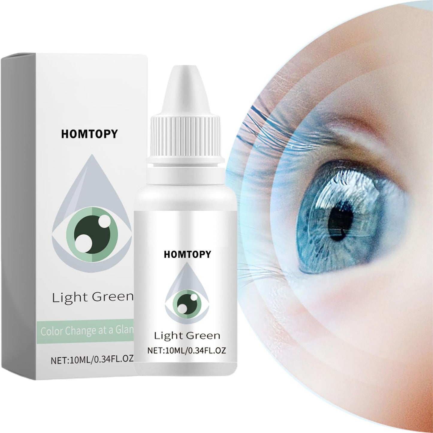 Contact lens care Coloured eye drops